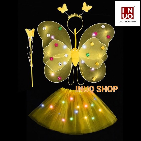 Disfraz luminoso para niñas,Disfraz LED para niñas 2-8 años
